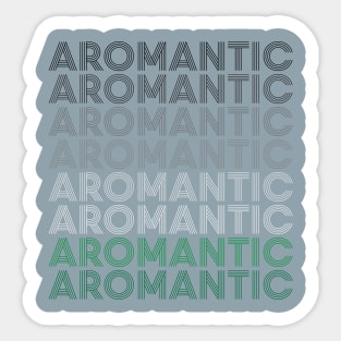 Retro Aromantic Pride Sticker